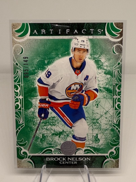2024-25 Upper Deck Artifacts - Emerald Brock Nelson #32 SN149 front