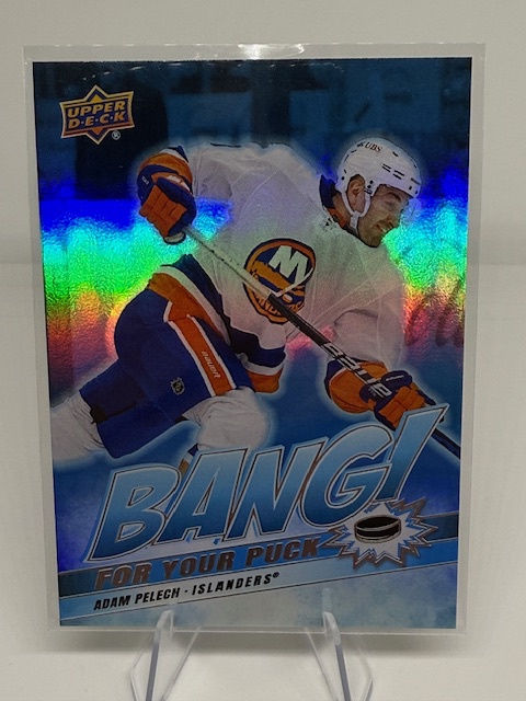 2024-25 Upper Deck - Bang! For Your Puck Adam Pelech #BP-14 front