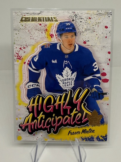 2023-24 Upper Deck Credentials - Highly Anticipated Fraser Minten #HA-10 front
