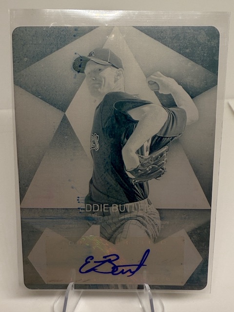 2014 Topps Supreme - Supreme Styling Autographs Printing Plates Cyan Eddie Butler #SS-EB AU, SN1 front