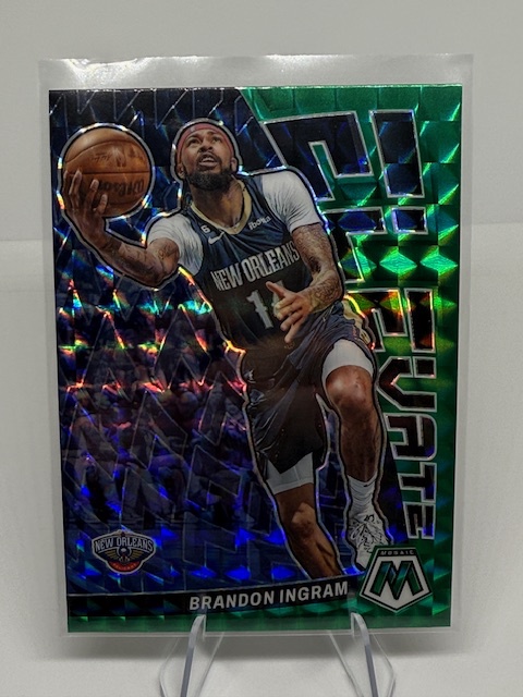 2022-23 Panini Mosaic - Elevate Mosaic Green Brandon Ingram #7 front
