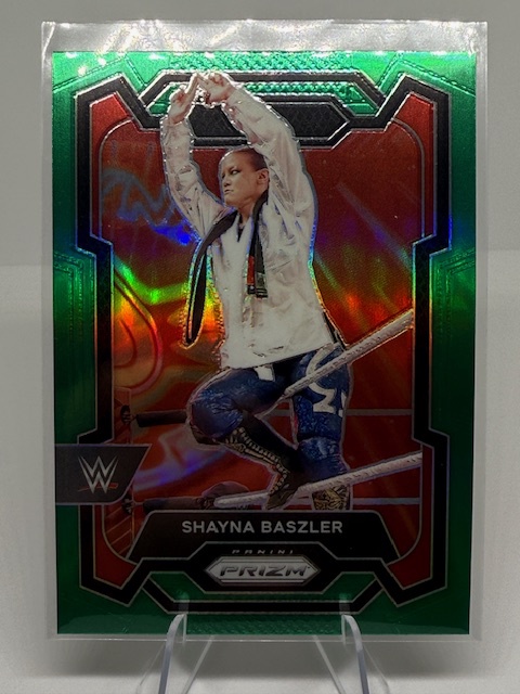 2024 Panini Prizm WWE - Green Prizms Shayna Baszler #133 front