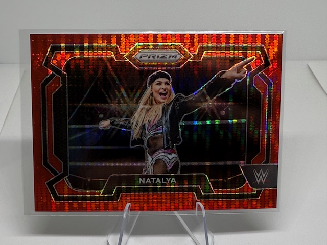 2024 Panini Prizm WWE - Red Pulsar Prizms Natalya #15 SN399 front