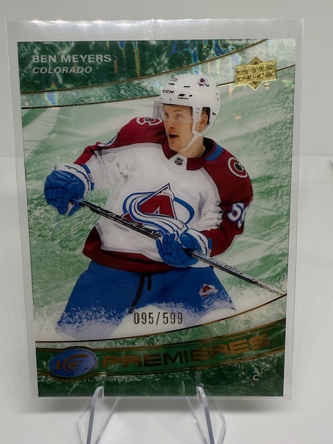 2022-23 Upper Deck Ice - Ice Premieres Green Ben Meyers #197 SN599 front