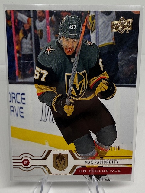 2019-20 Upper Deck - UD Exclusives Max Pacioretty #193 SN100 front