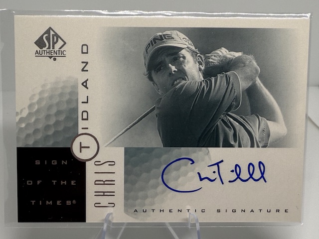 2001 SP Authentic - Sign of the Times Chris Tidland #CT AU front