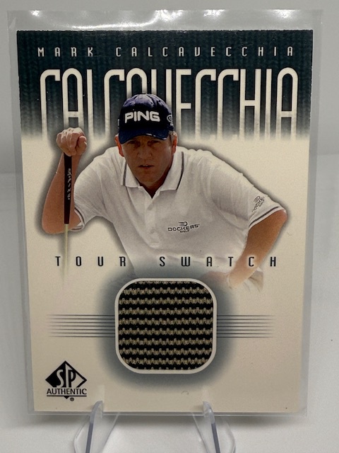 2001 SP Authentic - Tour Swatch Mark Calcavecchia #MCa-TS MEM front