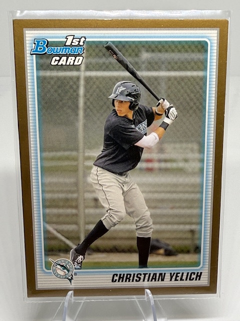 2010 Bowman Draft Picks & Prospects - Prospects Gold Christian Yelich #BDPP78 front