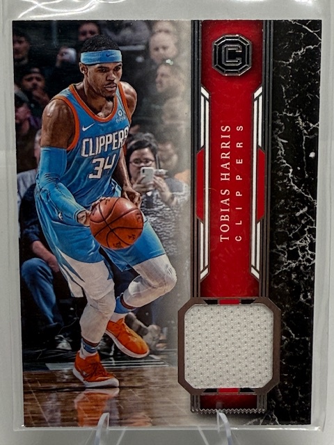2017-18 Panini Cornerstones - Memorabilia Tobias Harris #M-TH MEM front