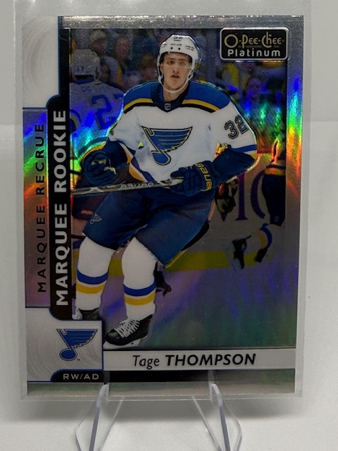 2017-18 O-Pee-Chee Platinum - Rainbow Tage Thompson #192 front