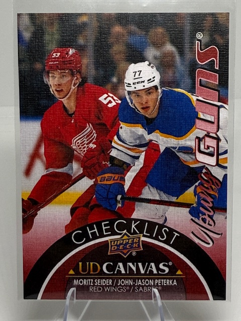 2021-22 Upper Deck - UD Canvas Moritz Seider / John-Jason Peterka #C390 front