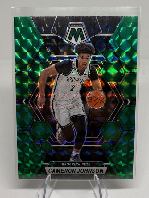 2022-23 Panini Mosaic - Green Ice Cameron Johnson #14 front