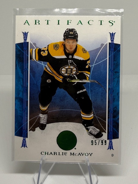 2022-23 Upper Deck Artifacts - Emerald Charlie McAvoy #80 SN99 front