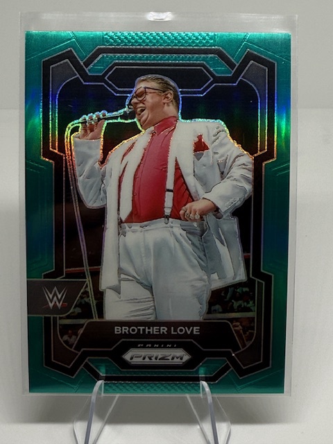 2024 Panini Prizm WWE - Teal Prizms Brother Love #145 SN49 front