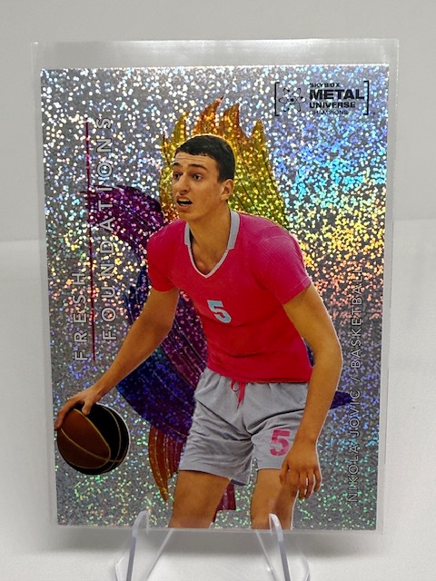 2022 SkyBox Metal Universe Champions - Fresh Foundations Silver Dots Nikola Jovic #FF35 SN299 front