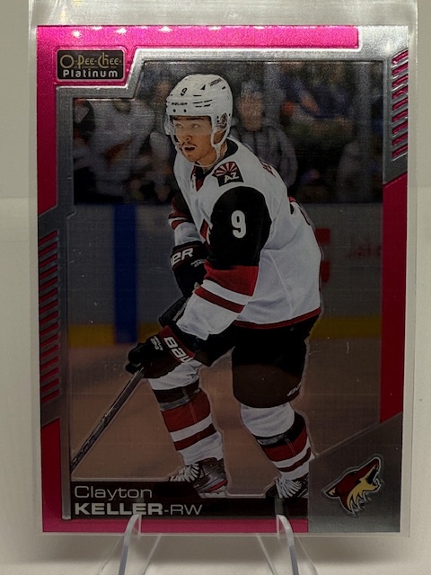 2020-21 O-Pee-Chee Platinum - Matte-Pink Clayton Keller #30 front