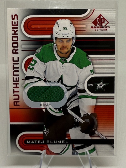2022-23 SP Game Used - Red Jersey Matej Blumel #217 MEM, RC front