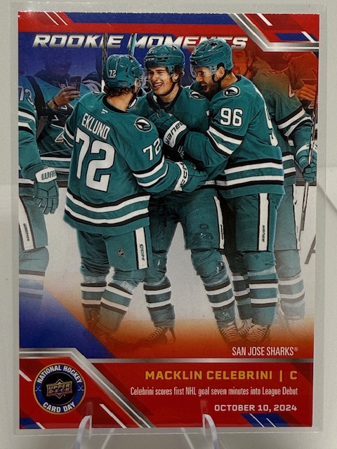 2025 Upper Deck National Hockey Card Day Macklin Celebrini #NHCD-31 front