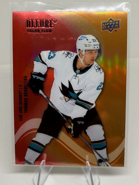 2022-23 Upper Deck Allure - Color Flow Red-Orange Thomas Bordeleau #SF-49 front
