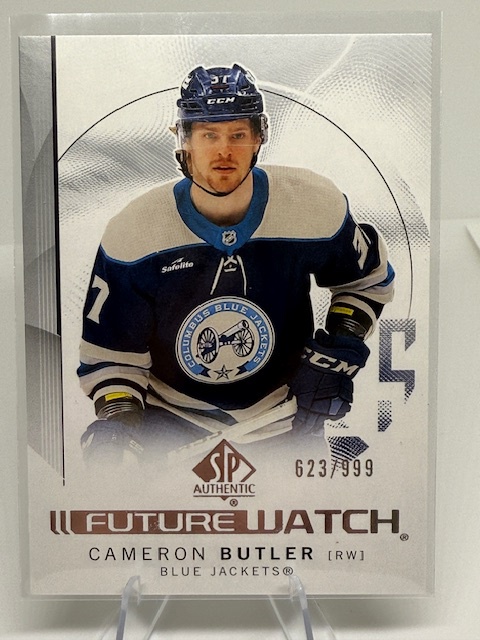 2024-25 SP Authentic Cameron Butler #155 RC, SN999 front
