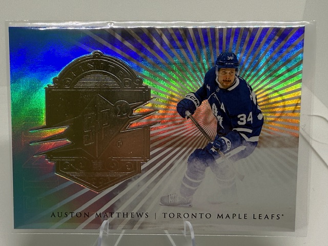 2024-25 SPx - Finite Auston Matthews #F-13 SN999 front