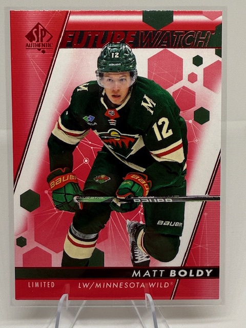 2022-23 SP Authentic - Limited Red Matt Boldy #101 front