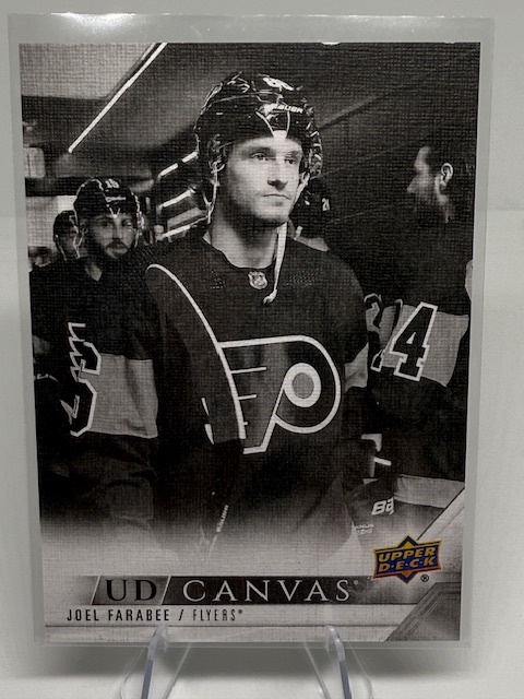 2022-23 Upper Deck - UD Canvas Black & White Joel Farabee #C182 front
