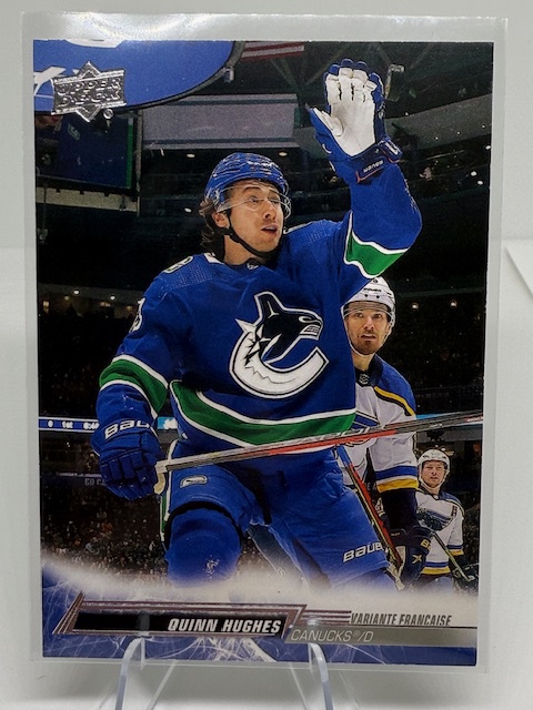2022-23 Upper Deck - French (Variante Française) Quinn Hughes #176 front