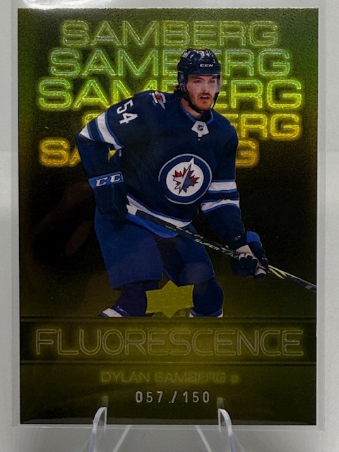 2022-23 Upper Deck - Fluorescence Gold Dylan Samberg #F-38 SN150 front
