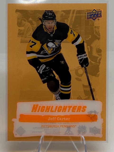2022-23 Upper Deck - Highlighters Orange Jeff Carter #HL-2 front