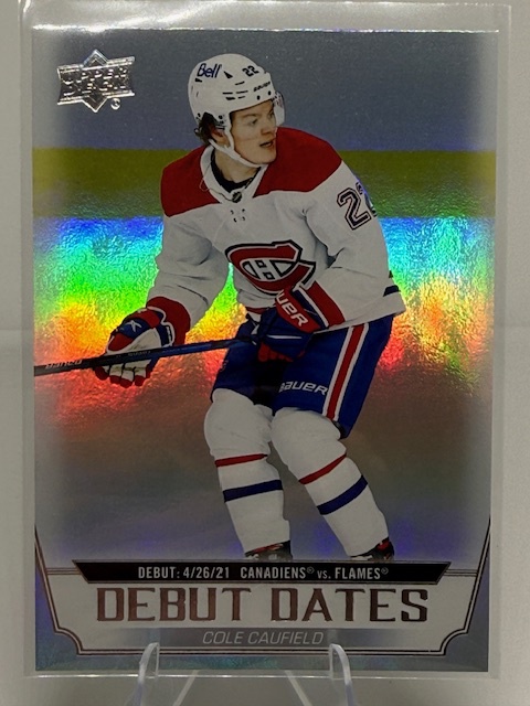 2022-23 Upper Deck - Debut Dates Cole Caufield #DD-18 front