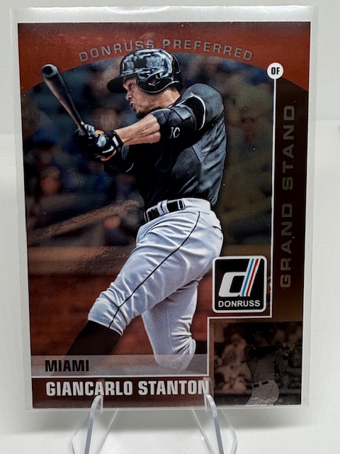 2015 Donruss - Donruss Preferred Bronze Giancarlo Stanton #25 front