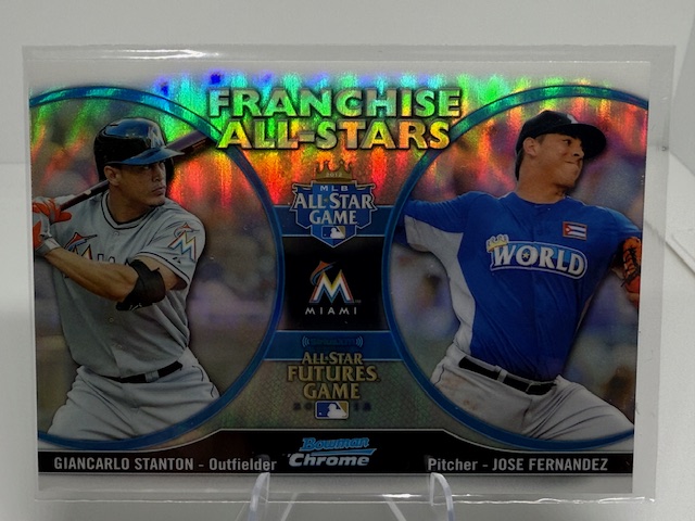 2012 Bowman Chrome - Franchise All-Stars Jose Fernandez / Giancarlo Stanton #FAS-SF front