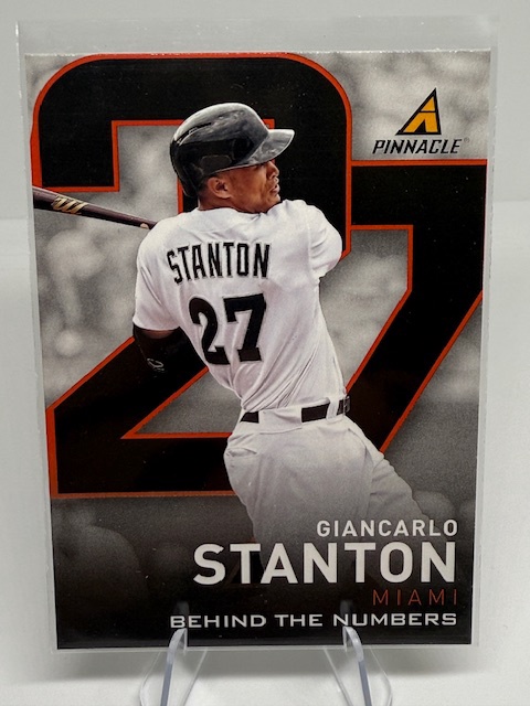 2013 Pinnacle - Behind the Numbers Giancarlo Stanton #BN6 front