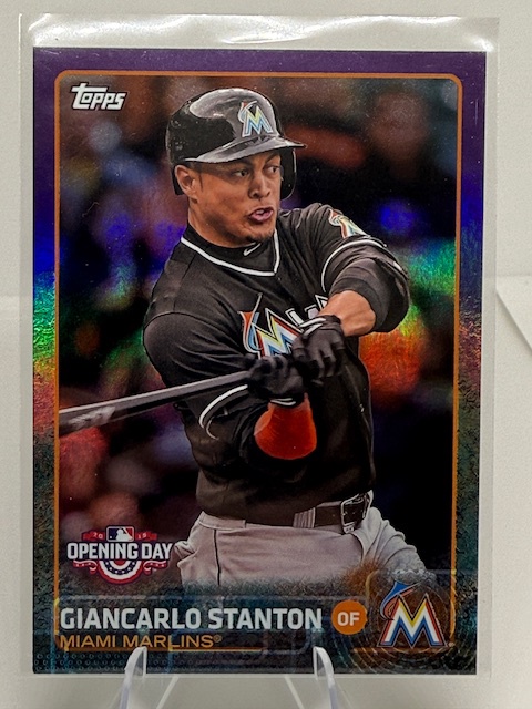 2015 Topps Opening Day - Purple Giancarlo Stanton #86 front