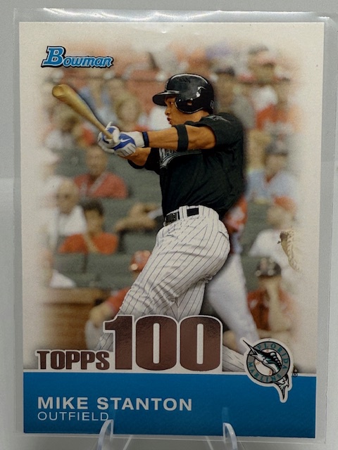 2010 Bowman - Topps 100 Prospects Mike Stanton #TP5 front