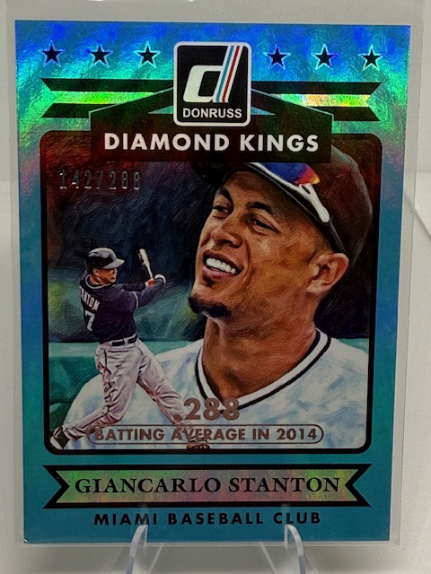 2015 Donruss - Stat Line Season Giancarlo Stanton #15 SN288 front