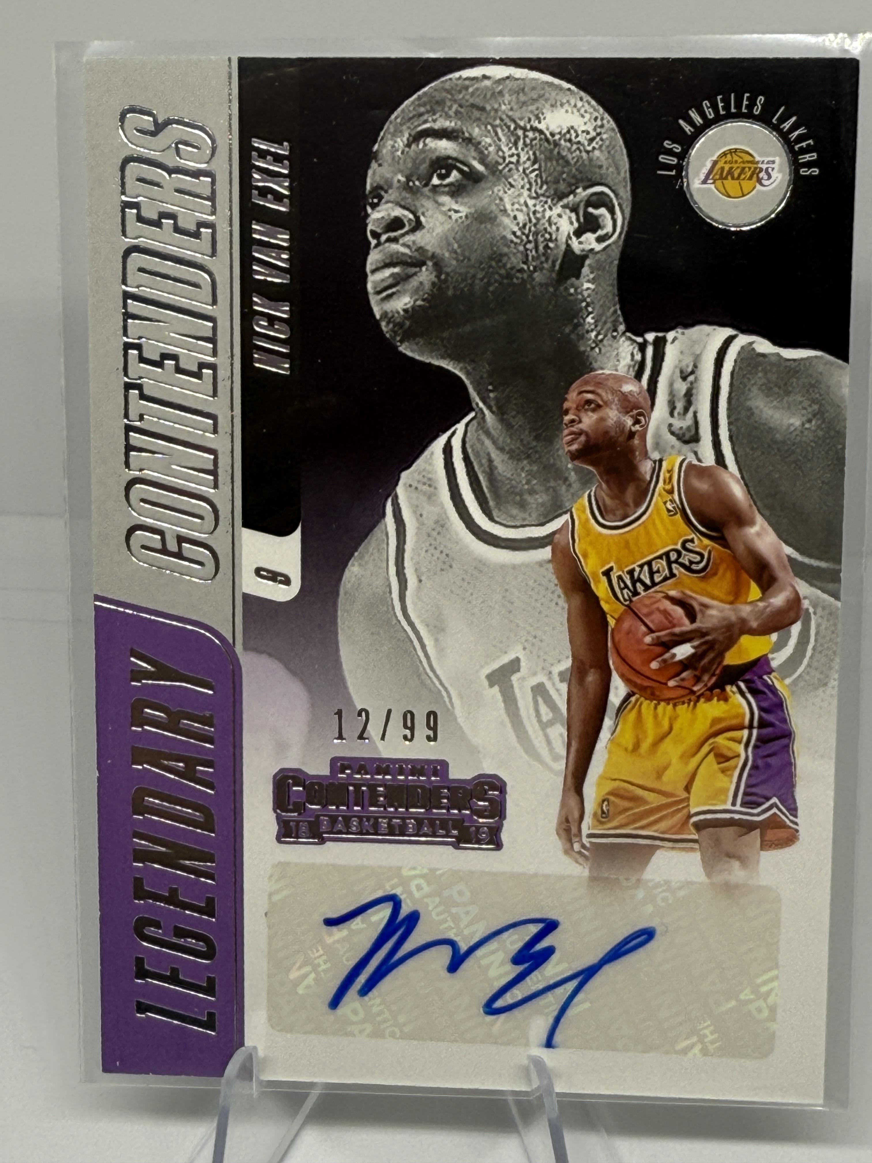 2018-19 Panini Contenders - Legendary Contenders Autographs Nick Van Exel #LC-NVE AU, SN99 front