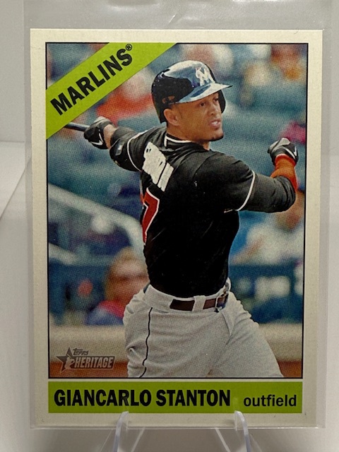 2015 Topps Heritage Giancarlo Stanton #426c SP front