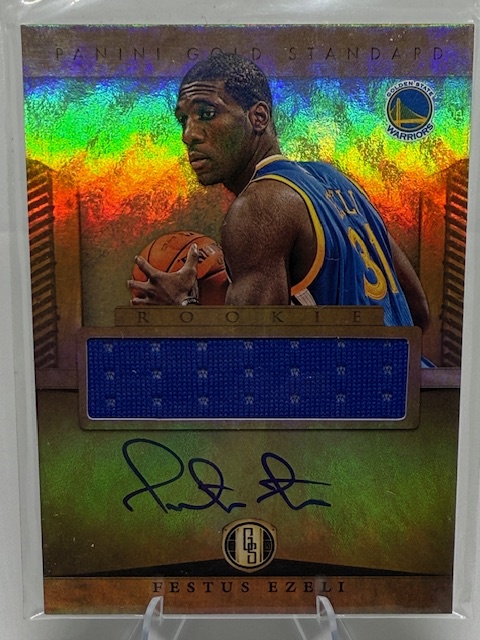 2012-13 Panini Gold Standard Festus Ezeli #249 AU, MEM, RC front