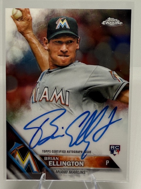 2016 Topps Chrome - Rookie Autographs Brian Ellington #RA-BE AU front