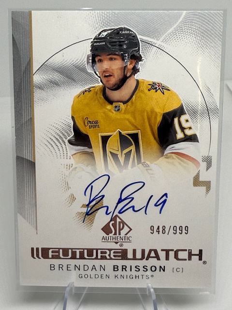 2024-25 SP Authentic Brendan Brisson #106 AU, RC, SN999 front