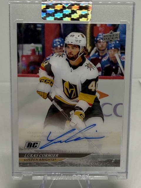 2024 Upper Deck Lukas Cormier #CC-LC AU, RC front