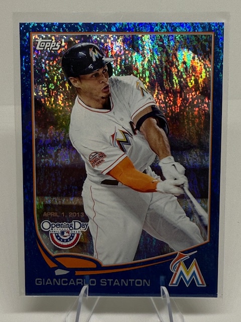 2013 Topps Opening Day - Blue Giancarlo Stanton #145 SN2013 front