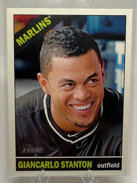 2015 Topps Heritage Giancarlo Stanton #426b SP front