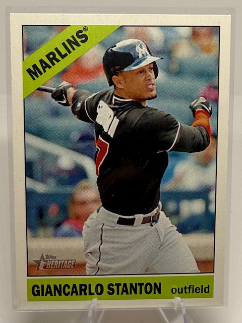 2015 Topps Heritage Giancarlo Stanton #426c SP front