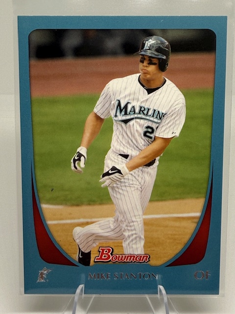 2011 Bowman - Blue Mike Stanton #78 SN500 front