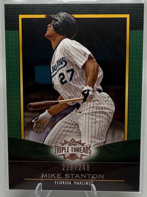 2011 Topps Triple Threads - Emerald Mike Stanton #35 SN249 front