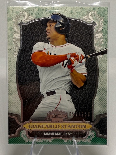 2014 Topps Triple Threads - Emerald Giancarlo Stanton #58 SN250 front