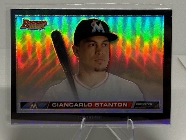 2015 Bowman's Best - Hi Def Heritage Atomic Refractors Giancarlo Stanton #HDH-GS front